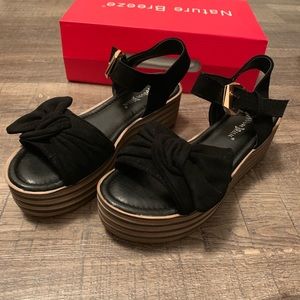 NEW!!! Black Platform Sandals